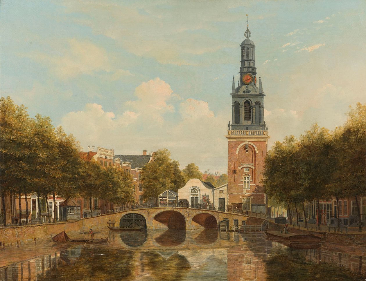 Torensluis og Jan Roodenpoortstoren i Amsterdam af Hendrik Gerrit ten Cate