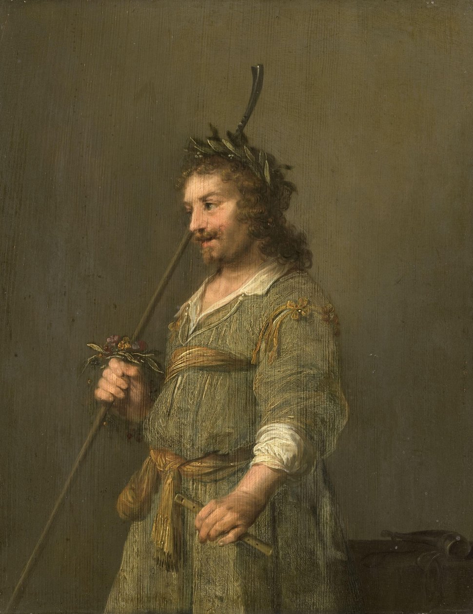 Portræt af en mand klædt ud som en hyrde af Hendrik Gerritsz Pot