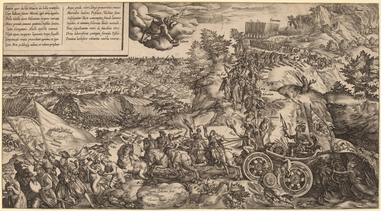 Allegori om krig af Hendrik Goltzius