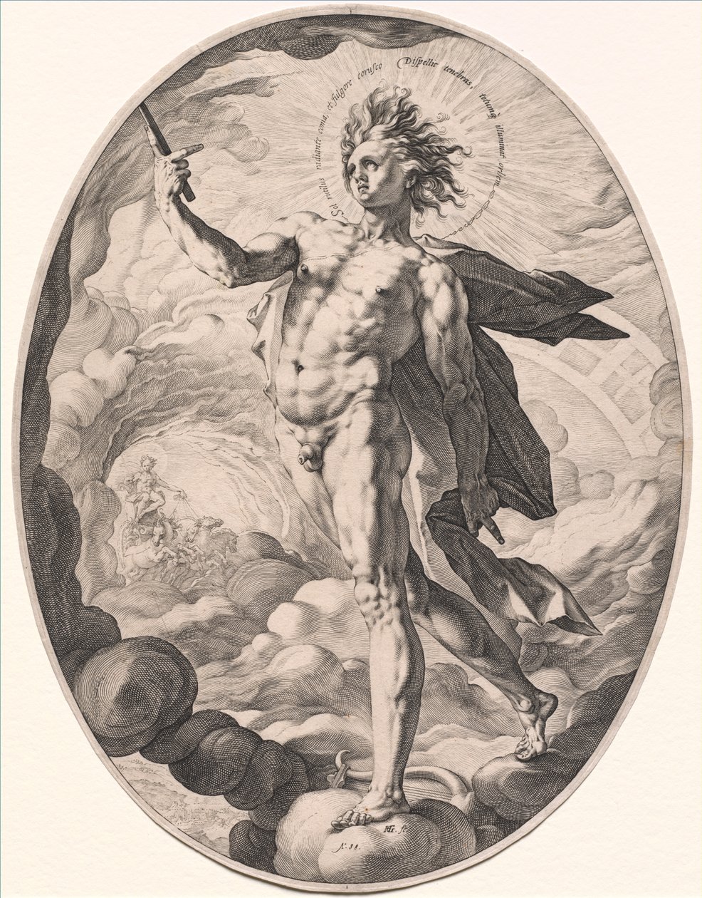 Apollon, 1588. af Hendrik Goltzius