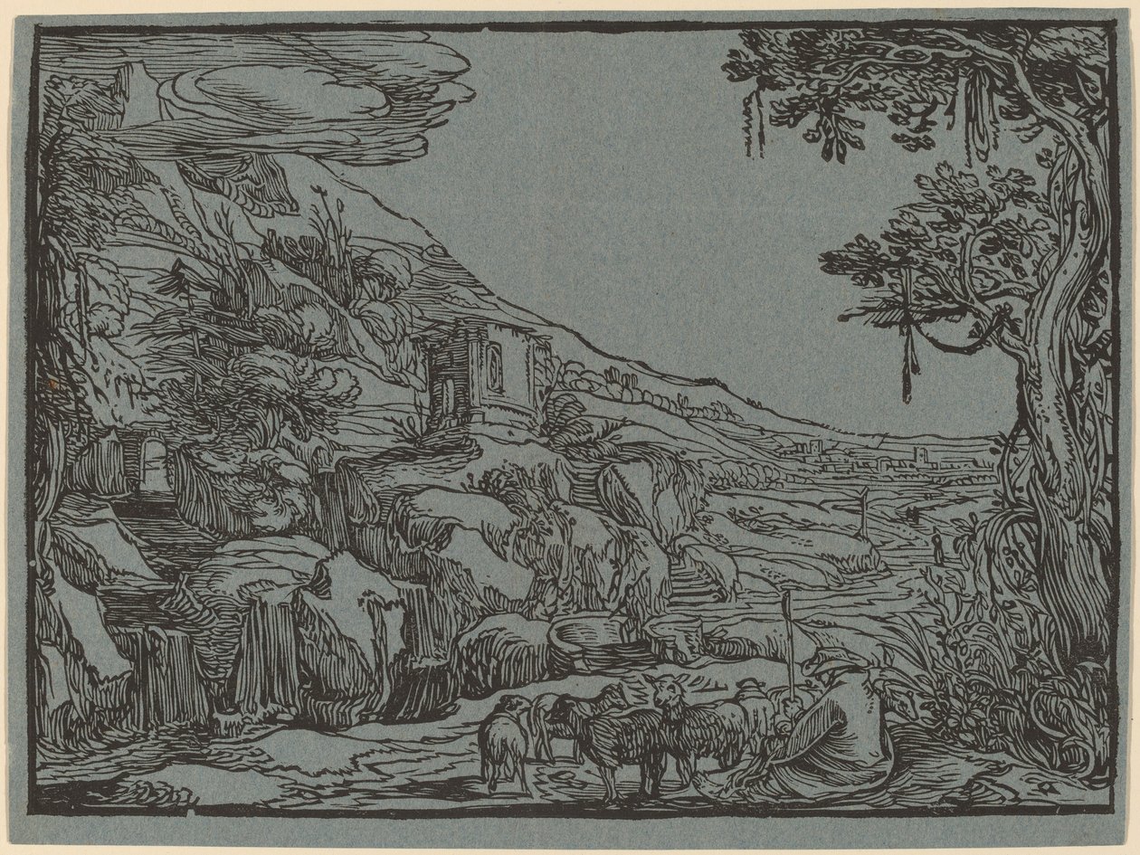 Arkadiske Landskab af Hendrik Goltzius