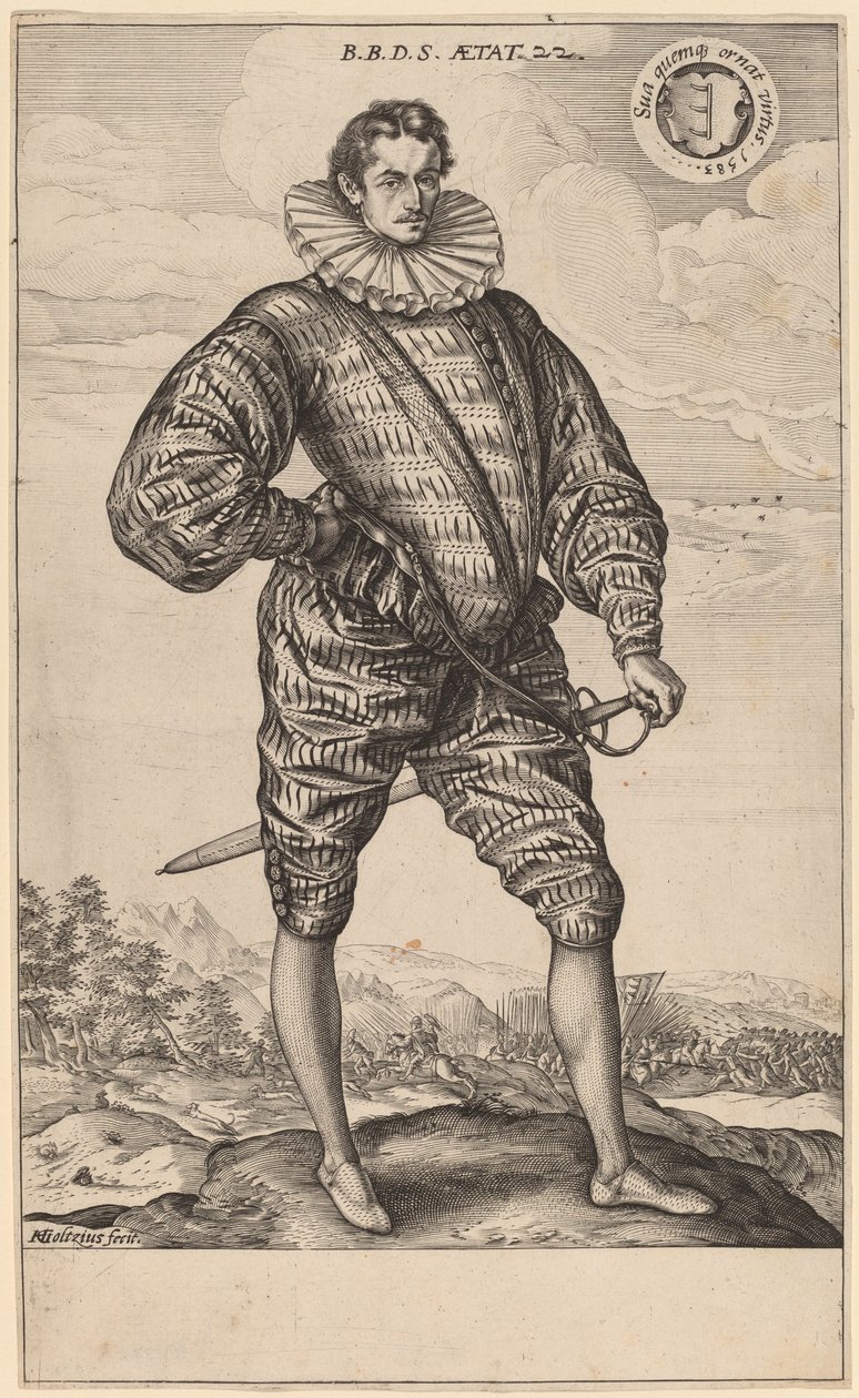 Balthasar Bathory de Somloy af Hendrik Goltzius