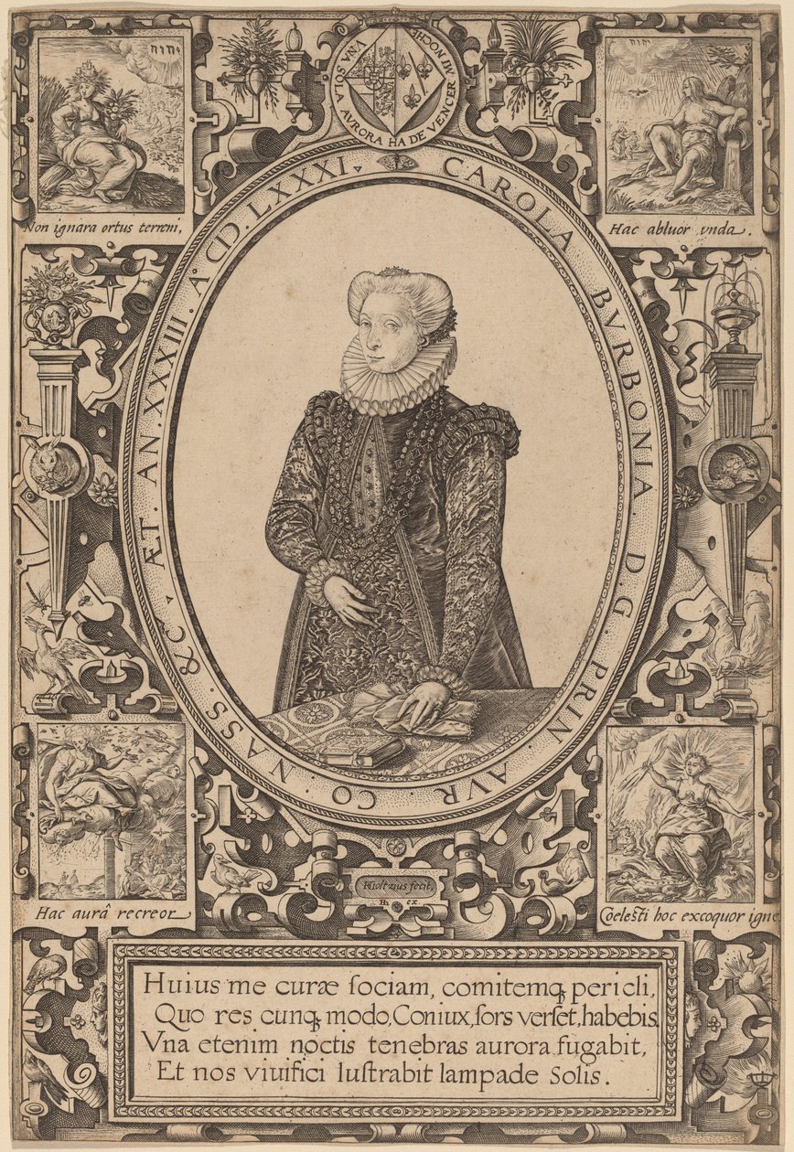 Charlotte af Bourbon af Hendrik Goltzius
