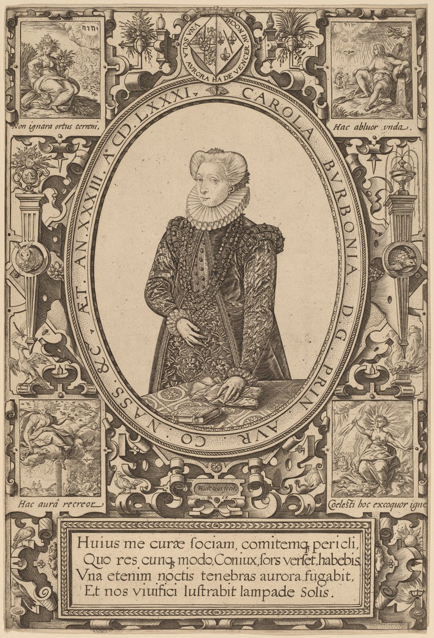 Charlotte af Bourbon af Hendrik Goltzius