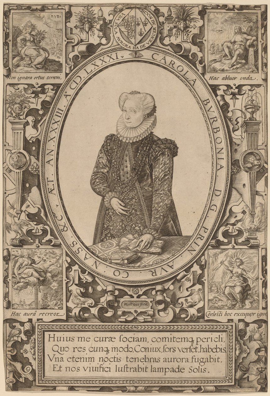 Charlotte af Bourbon af Hendrik Goltzius