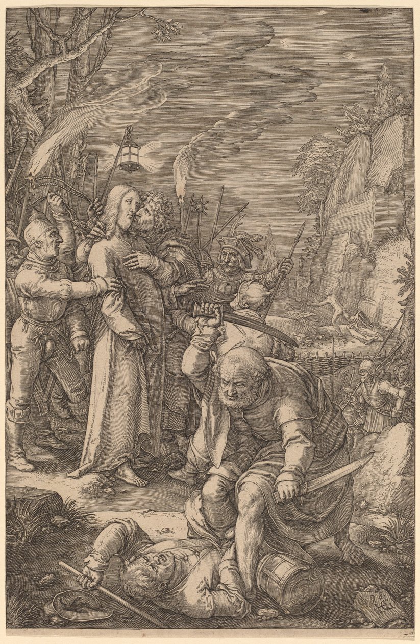 Kristus taget til fange af Hendrik Goltzius