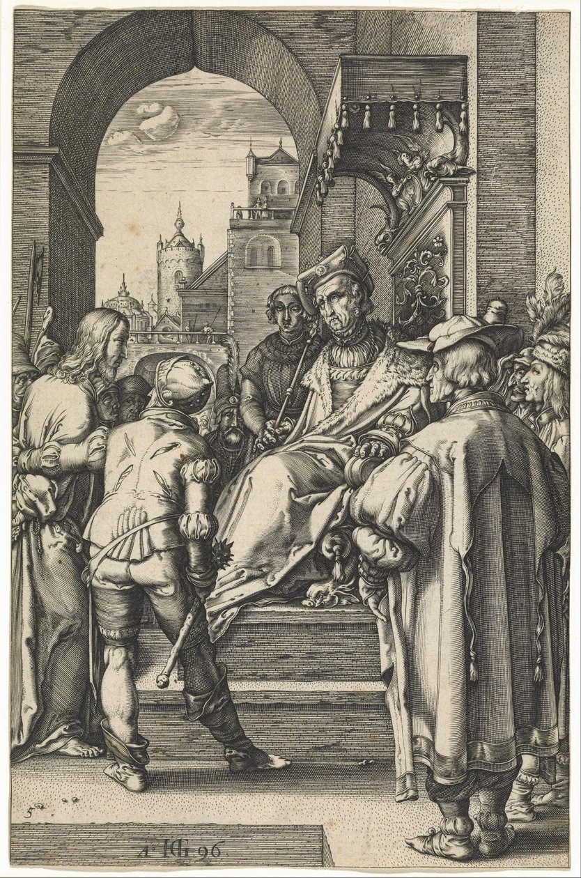 Kristus foran Pilatus af Hendrik Goltzius