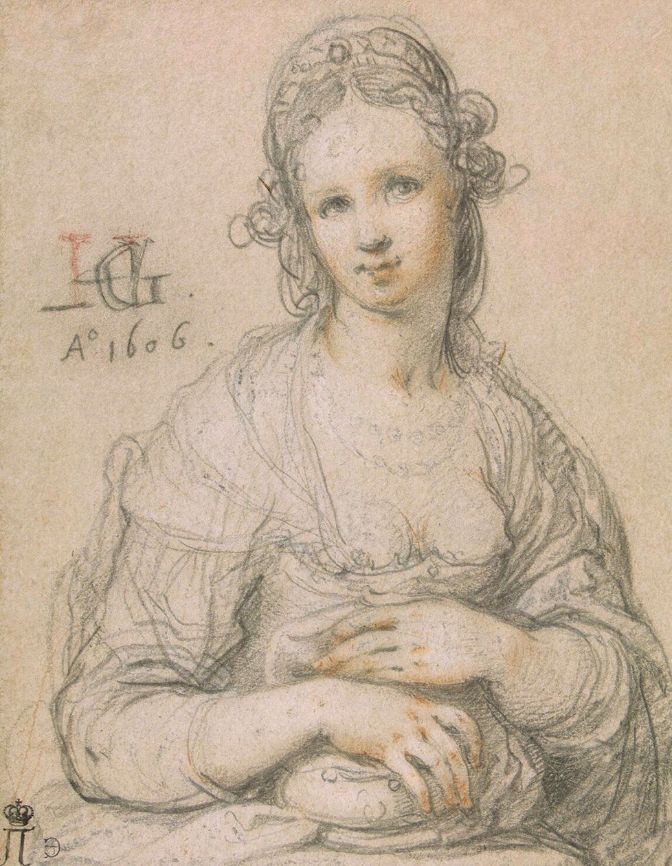 Kurtisane, 1606 af Hendrik Goltzius