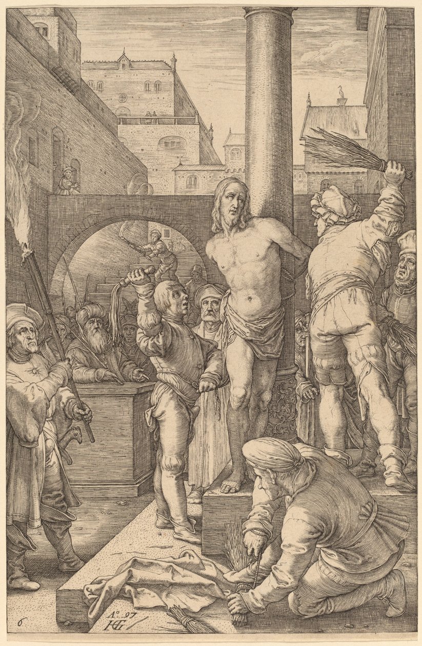 Kristi flagelation af Hendrik Goltzius