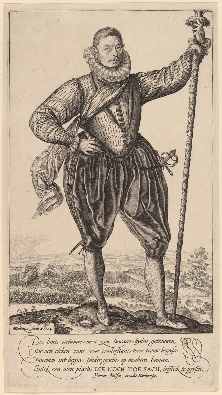 Gerrit de Jong af Hendrik Goltzius