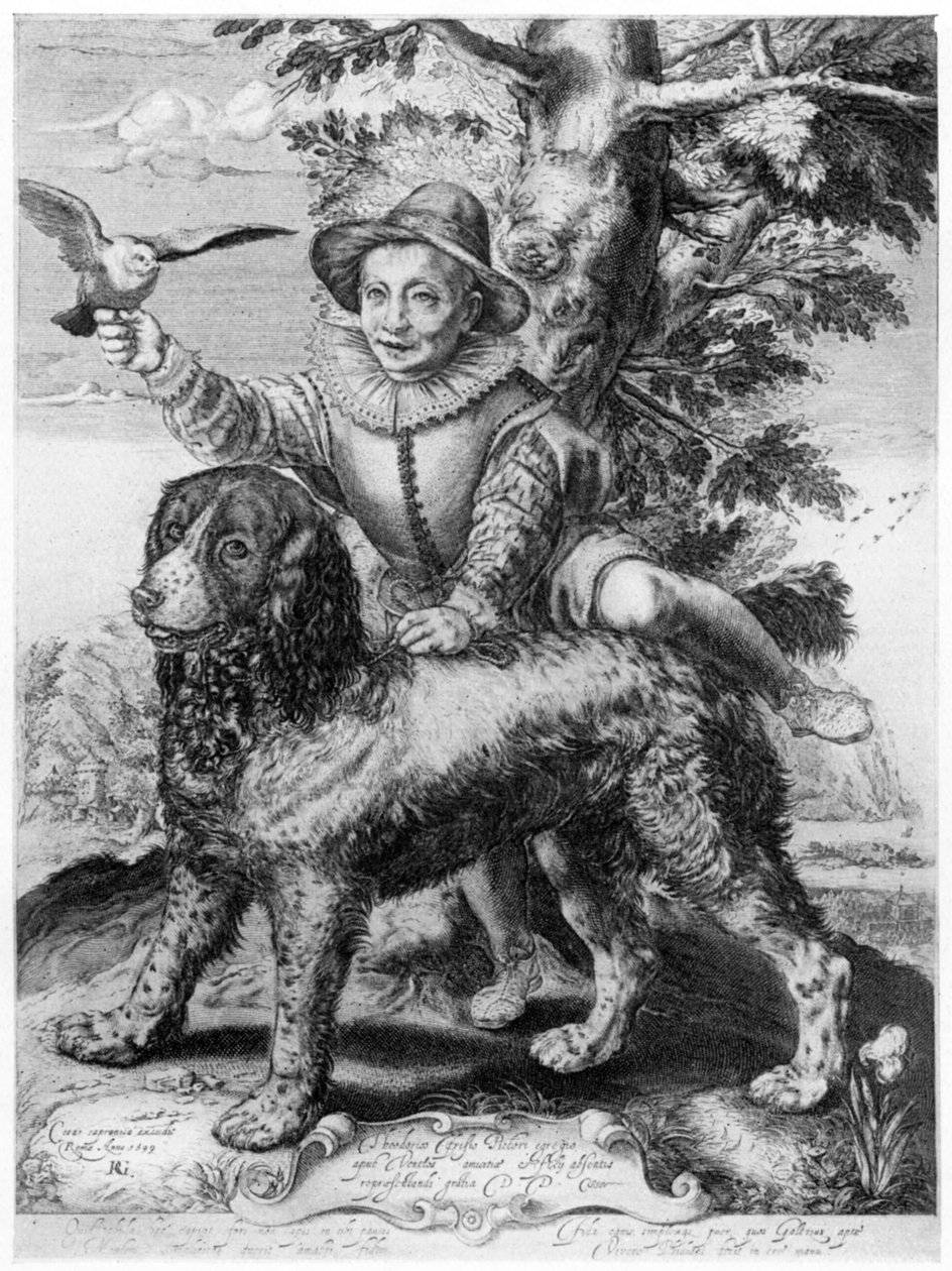 Goltziuss gravering af sønnen af hans ven, Theodore Frisius, Rom, 1599, 1913. af Hendrik Goltzius