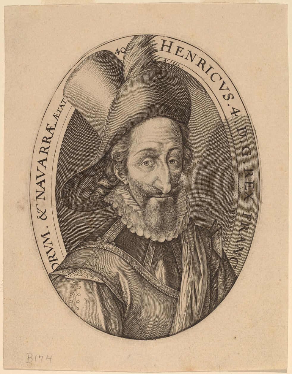 Henrik IV, konge af Frankrig af Hendrik Goltzius