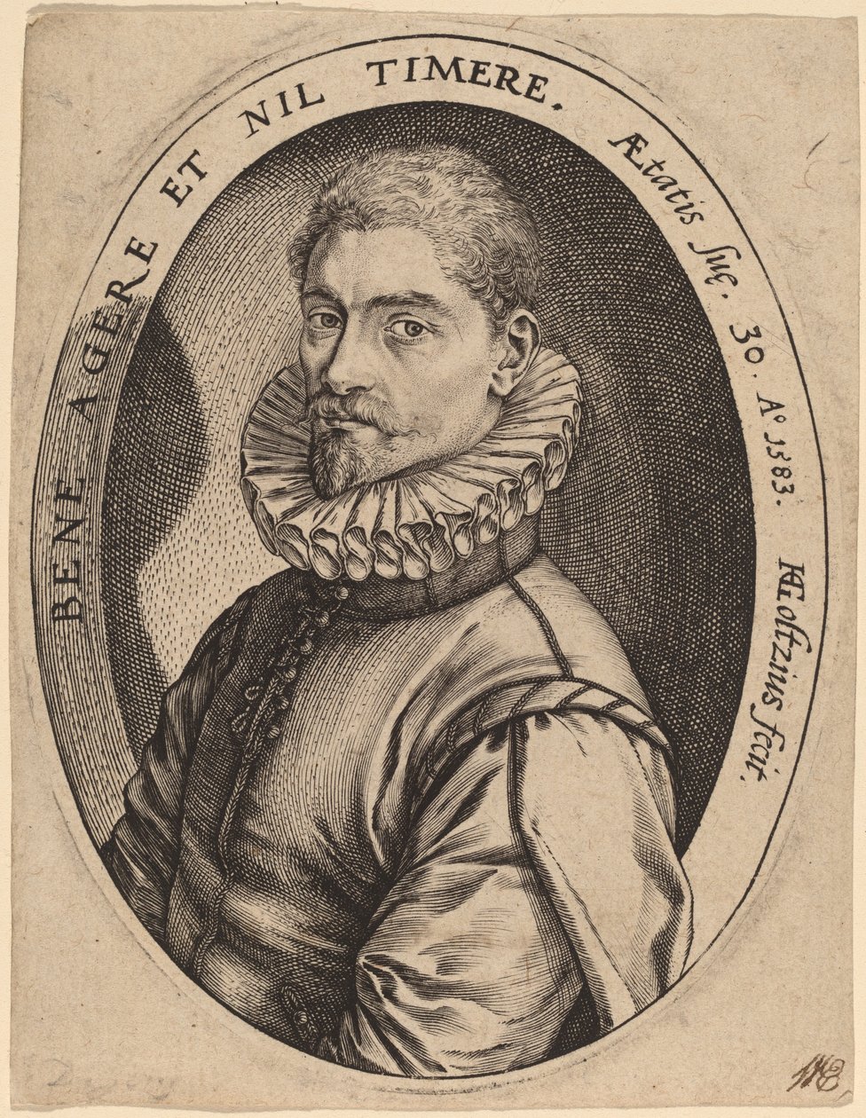 Hieronymus Scholiers af Hendrik Goltzius