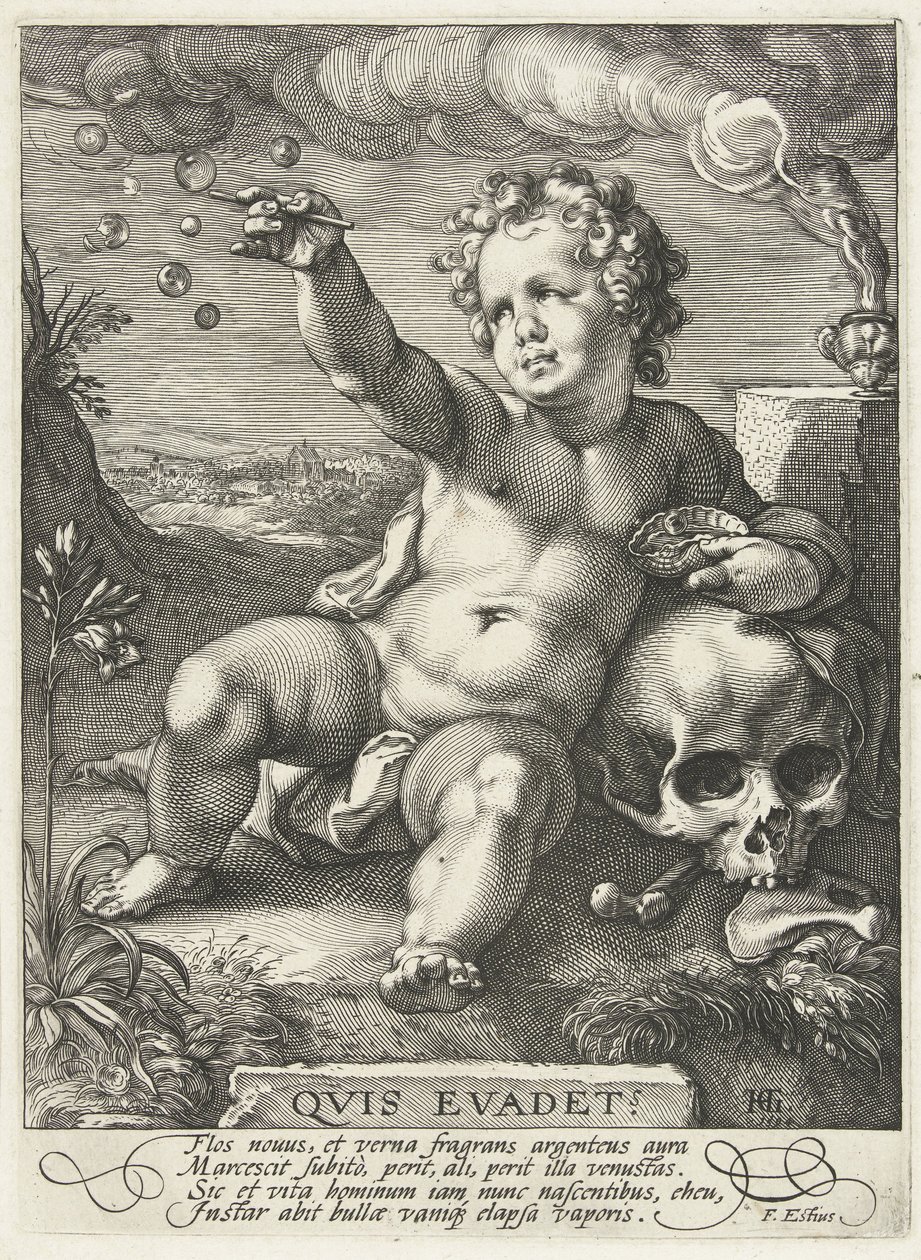 Homo Bulla, 1594 af Hendrik Goltzius