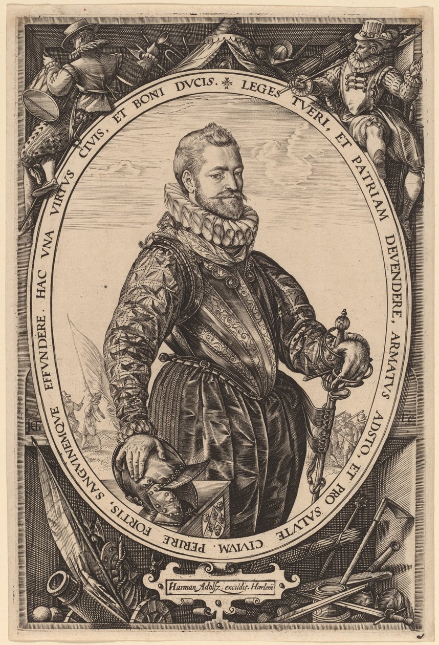 Jacques de la Faille af Hendrik Goltzius