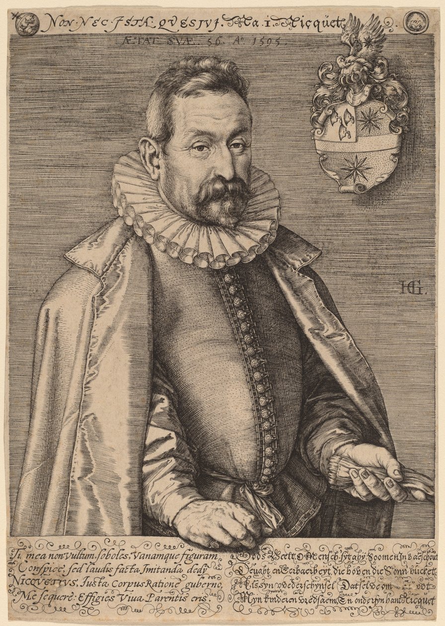Jan Nicquet af Hendrik Goltzius