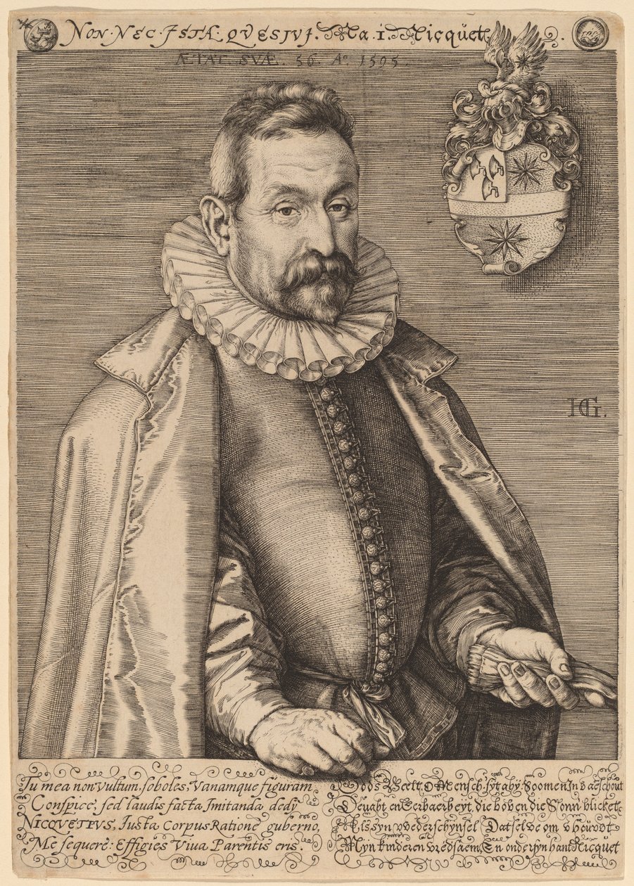 Jan Nicquet af Hendrik Goltzius