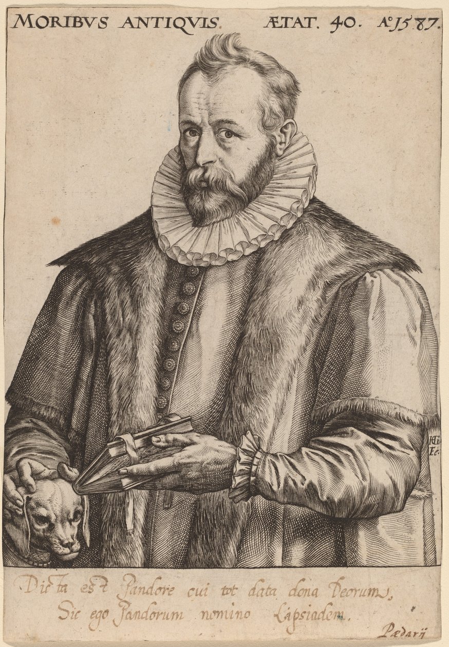 Justus Lipsius af Hendrik Goltzius