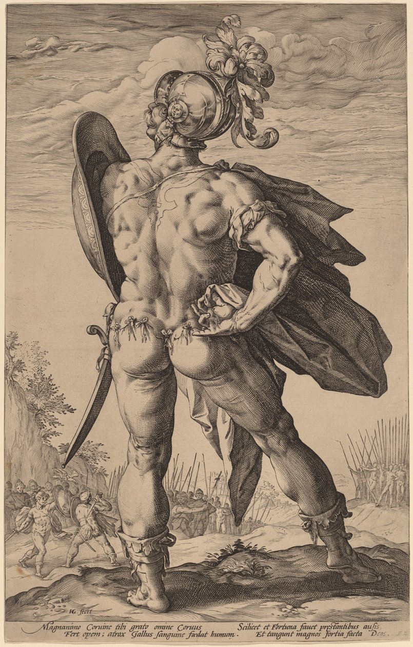 Marcus Valerius Corvus af Hendrik Goltzius