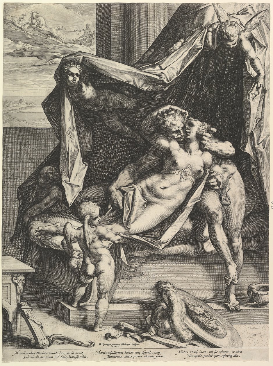 Mars og Venus, 1588. af Hendrik Goltzius