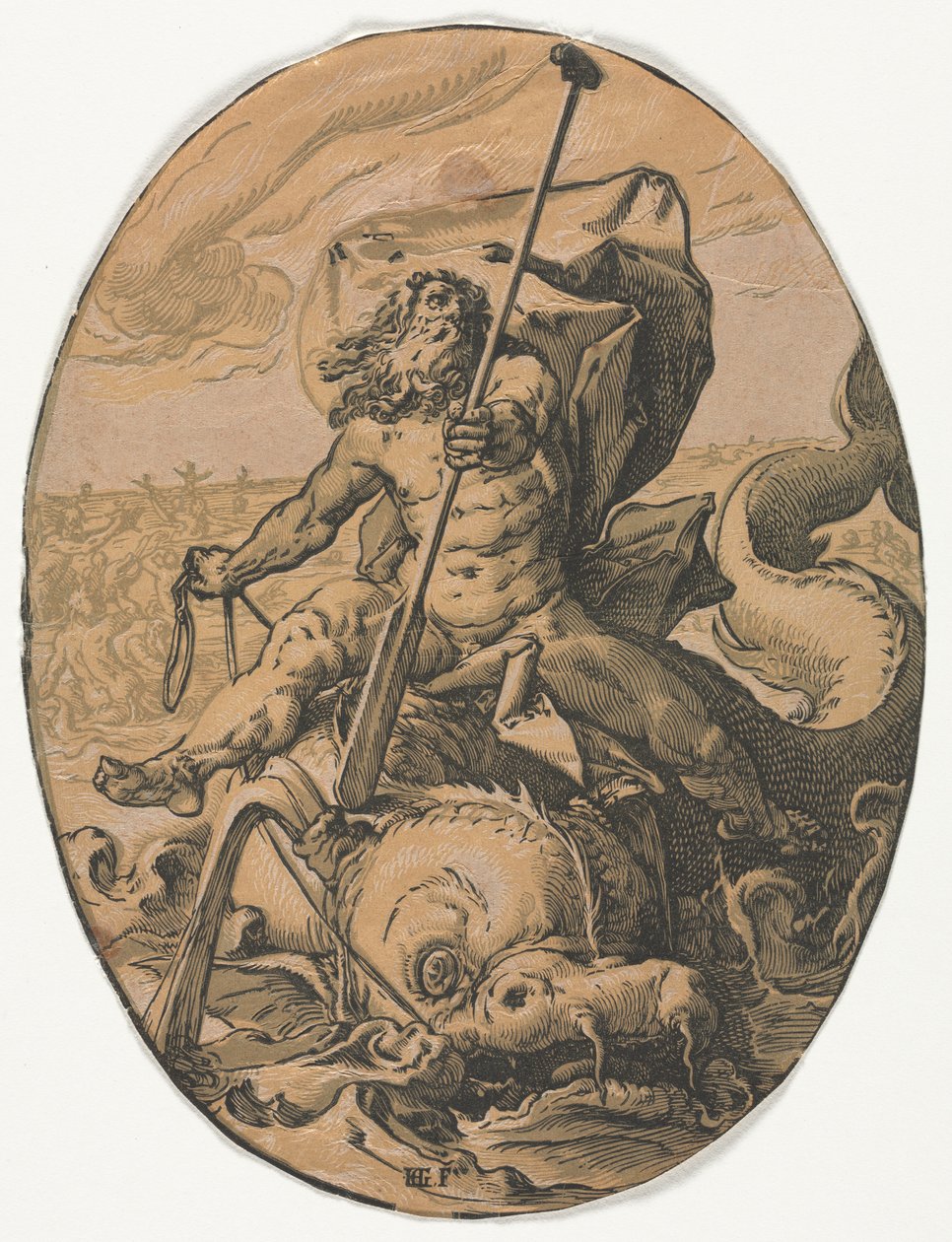 Neptun. af Hendrik Goltzius