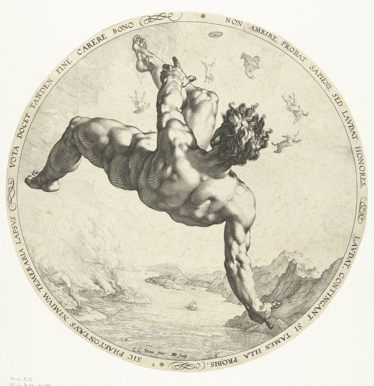 Phaethon, 1588 af Hendrik Goltzius