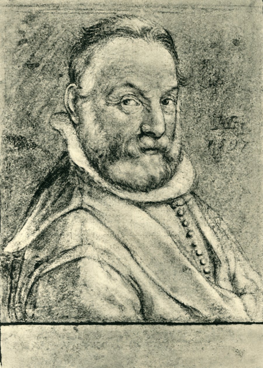 Portræt af en mand med skæg, 1597, 1943. af Hendrik Goltzius