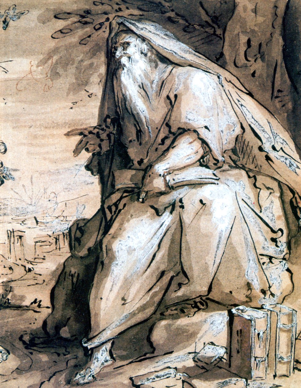 Profet, c1600 af Hendrik Goltzius