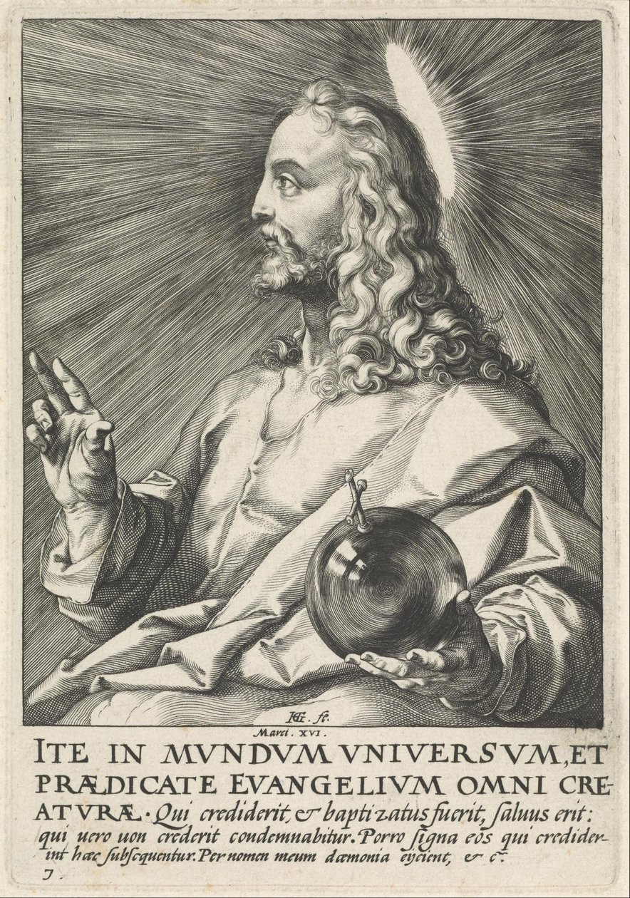 Salvator Mundi af Hendrik Goltzius
