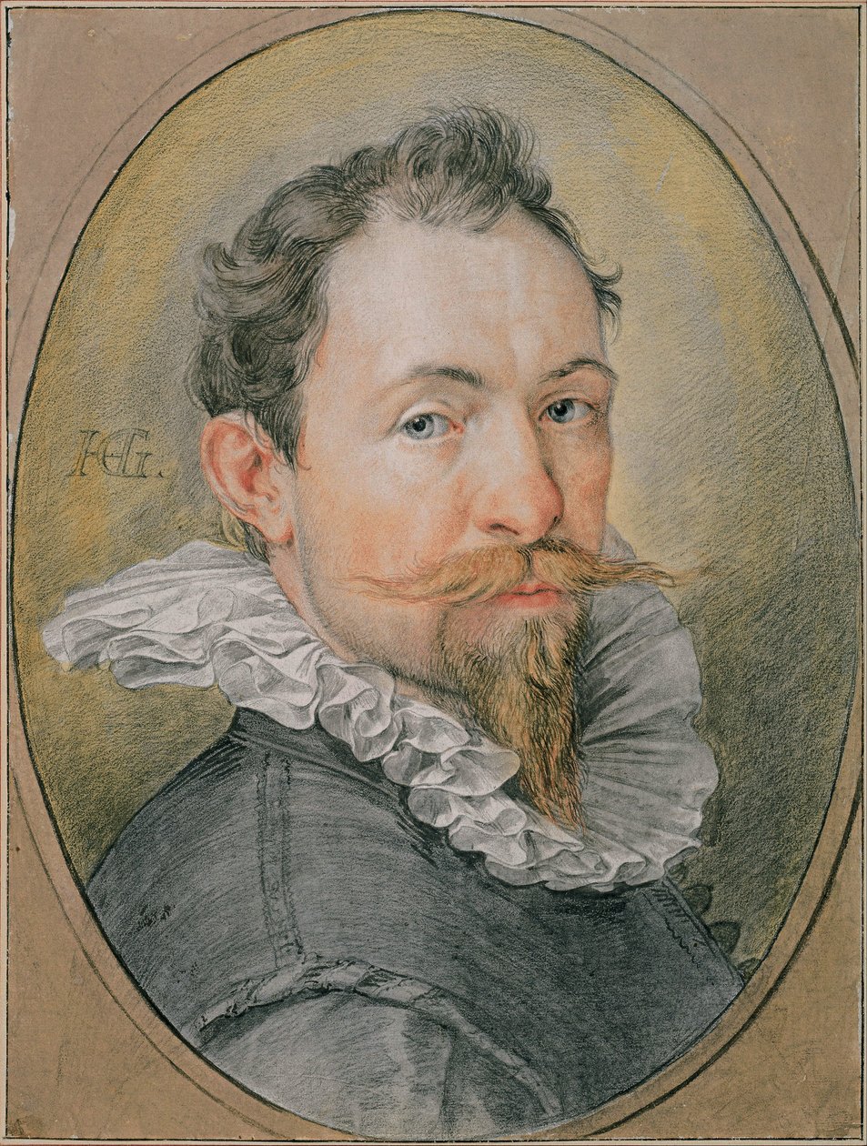 Selvportræt, ca 1594 af Hendrik Goltzius