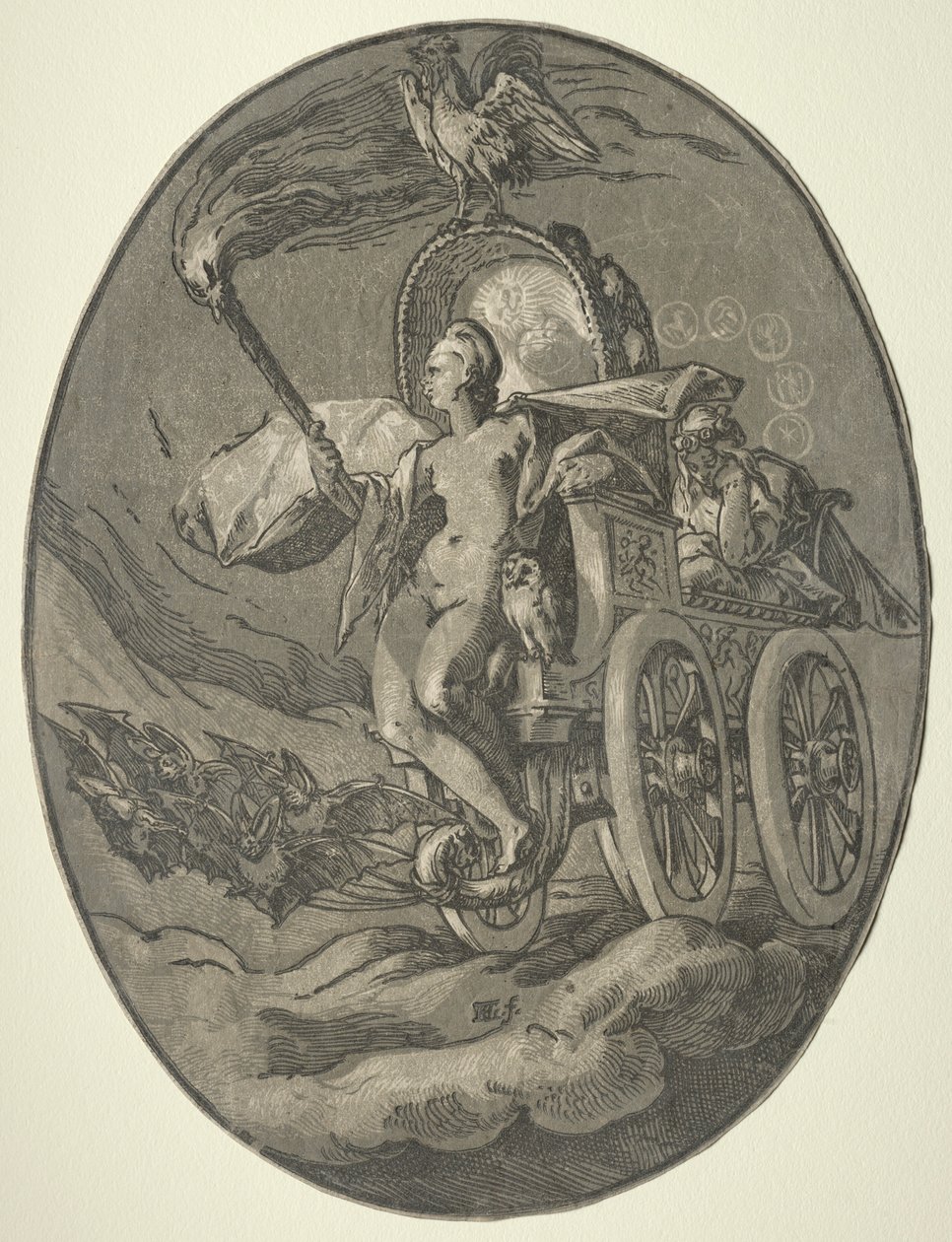 Syv guddomme: Nox Night, 1588-1590. af Hendrik Goltzius