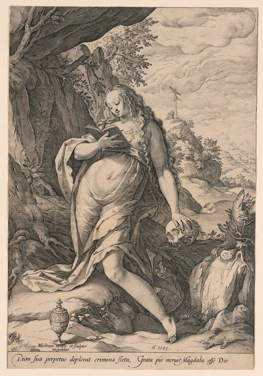 Sankt Maria Magdalene Penitent af Hendrik Goltzius