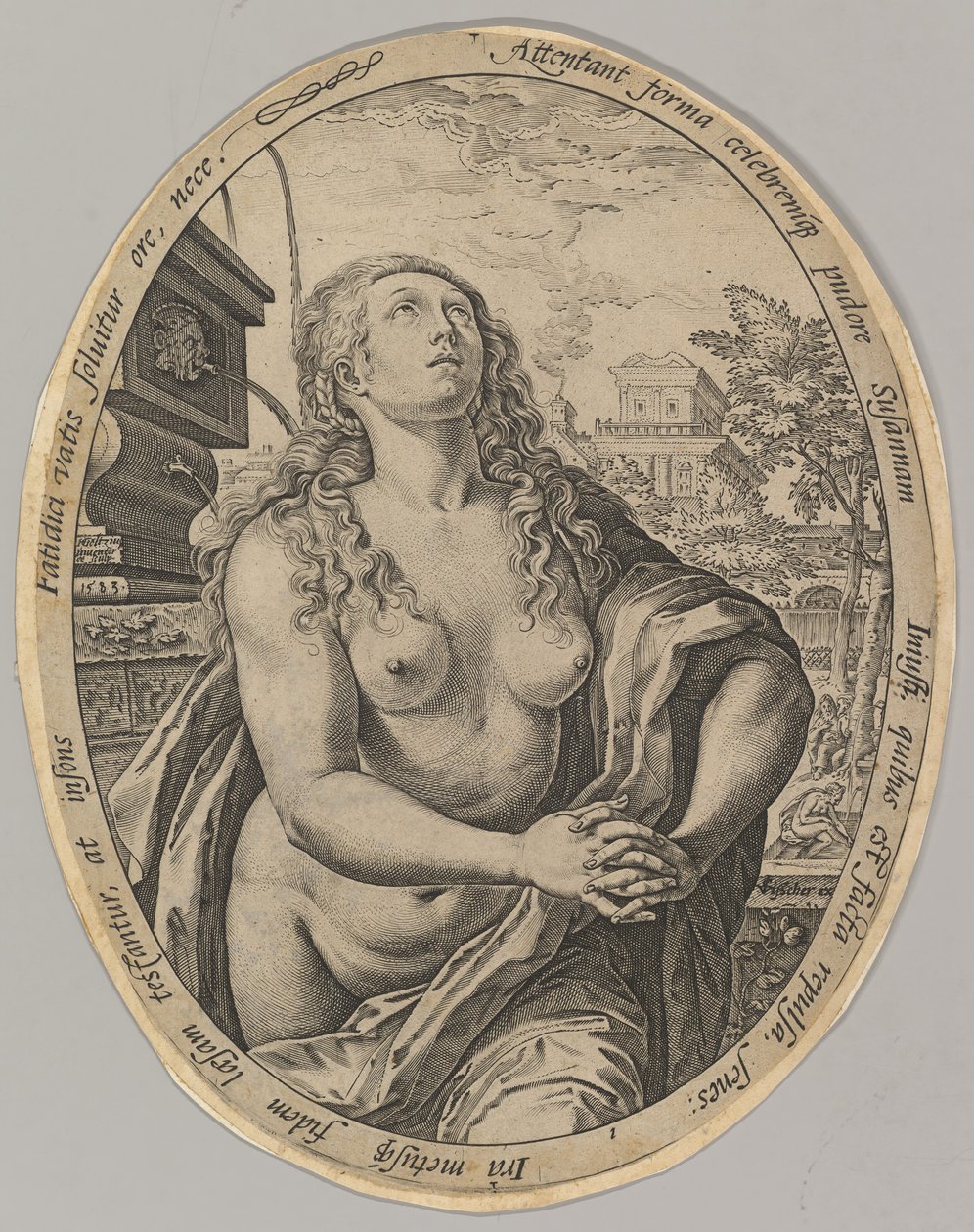 Susanna, 1583. af Hendrik Goltzius