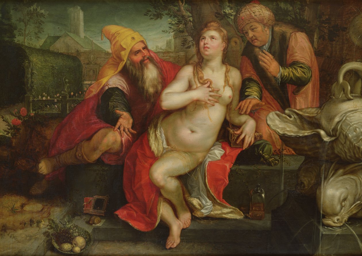 Susanna og de ældre, 1607 af Hendrik Goltzius