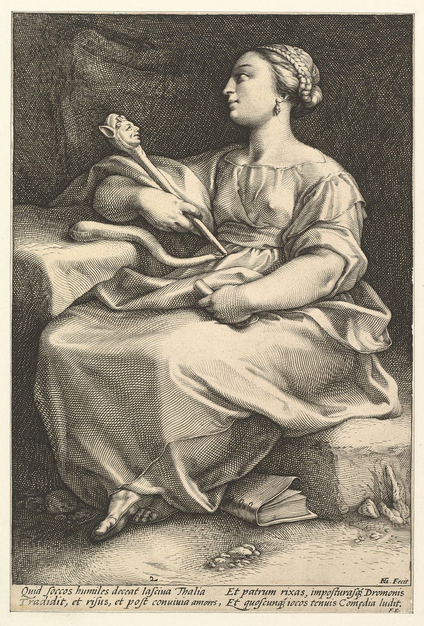 Thalia.n.d. af Hendrik Goltzius