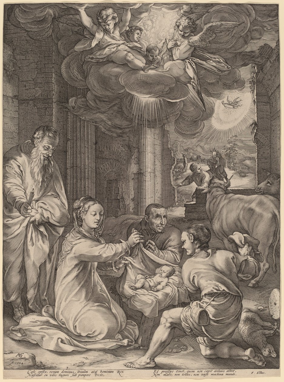 Hyrdernes tilbedelse af Hendrik Goltzius