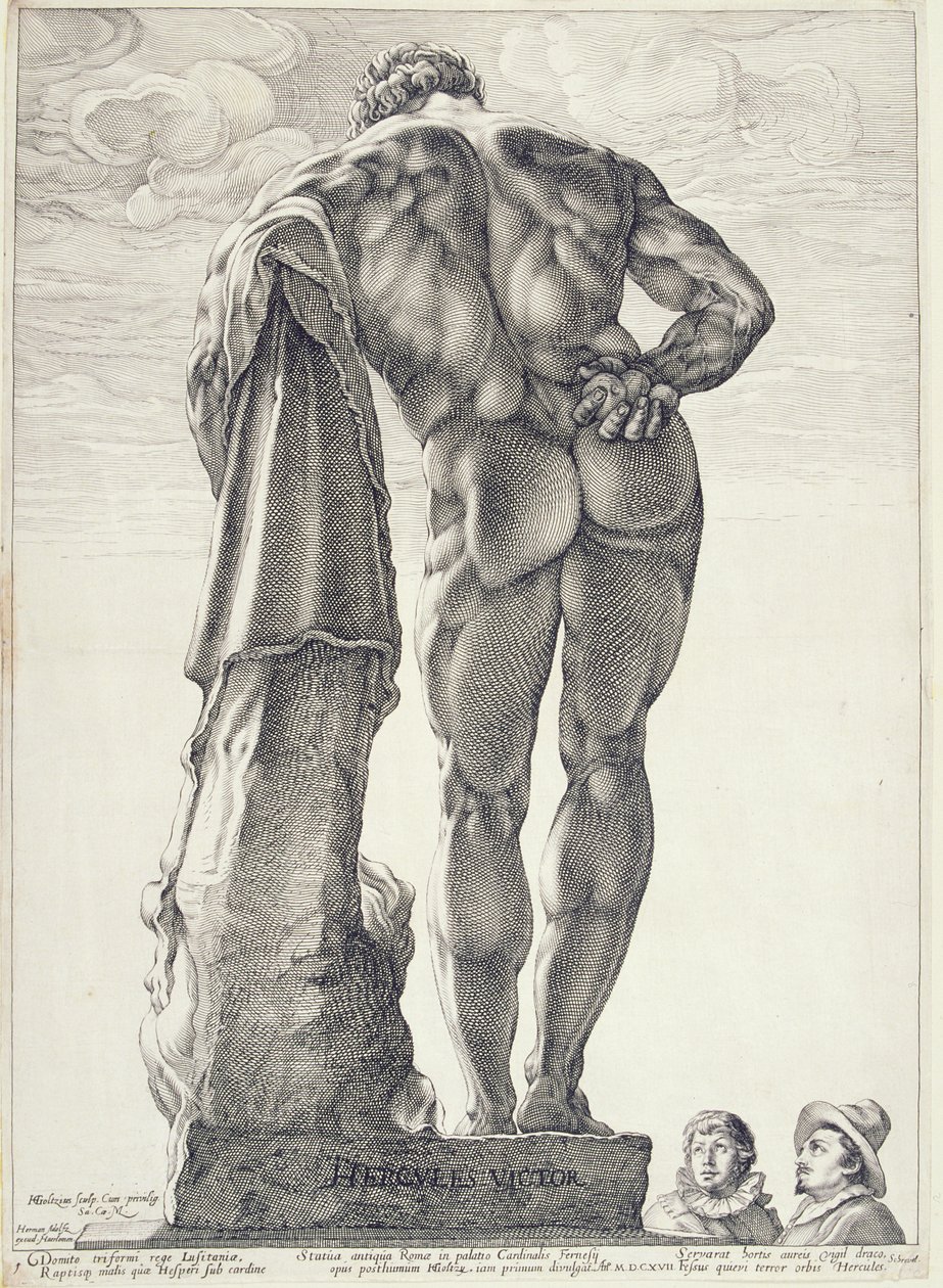 Farnese Hercules, 1592 af Hendrik Goltzius