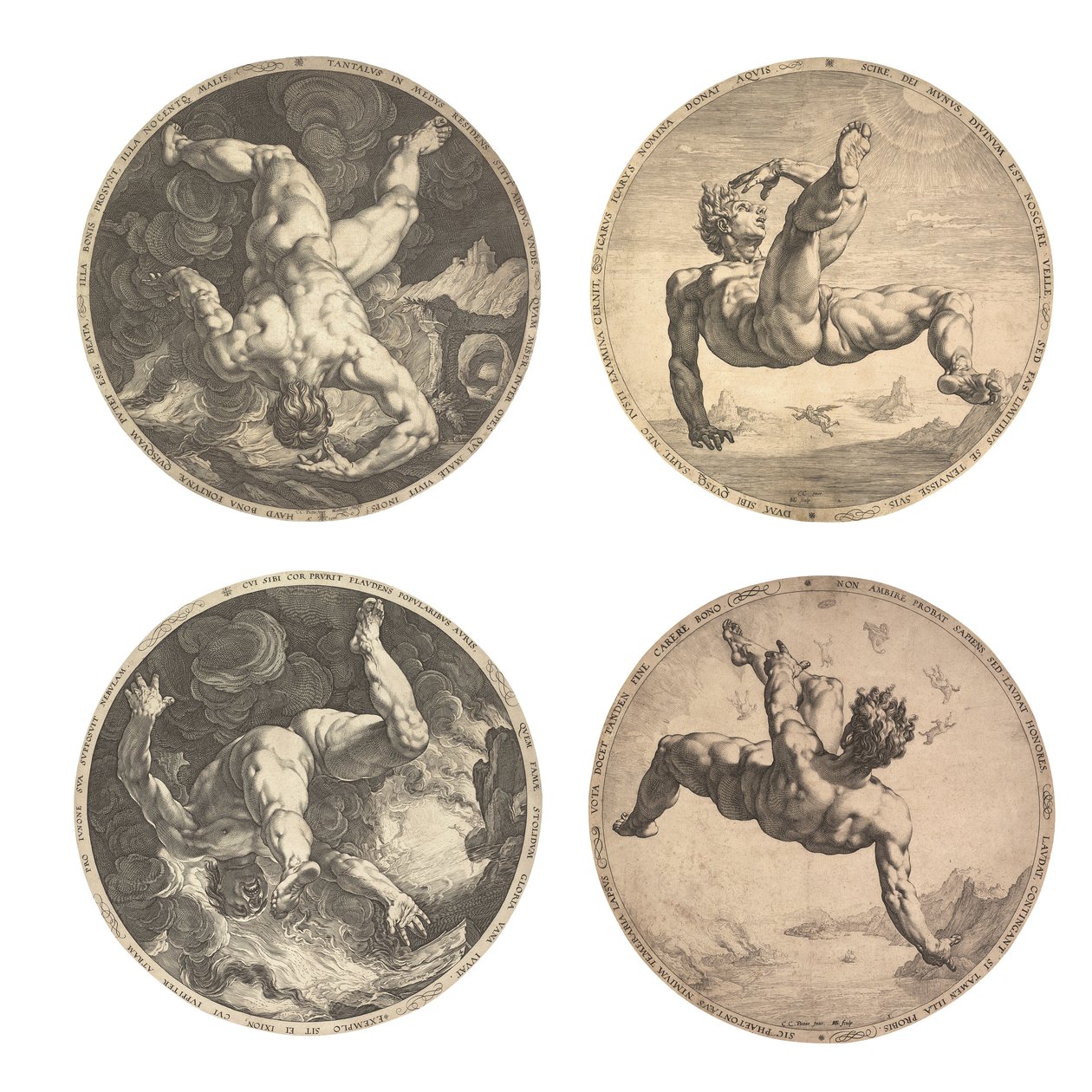 De fire skændsler af Hendrik Goltzius