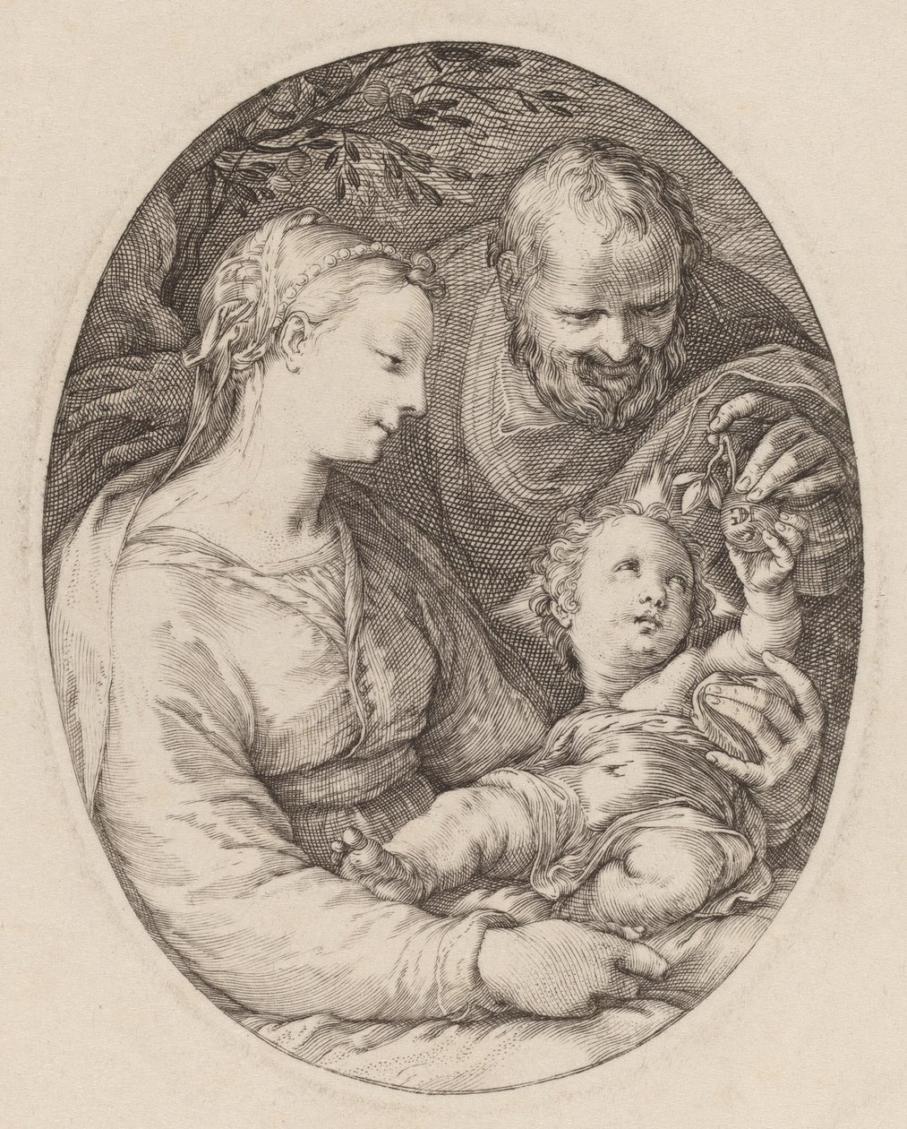 Den hellige familie af Hendrik Goltzius