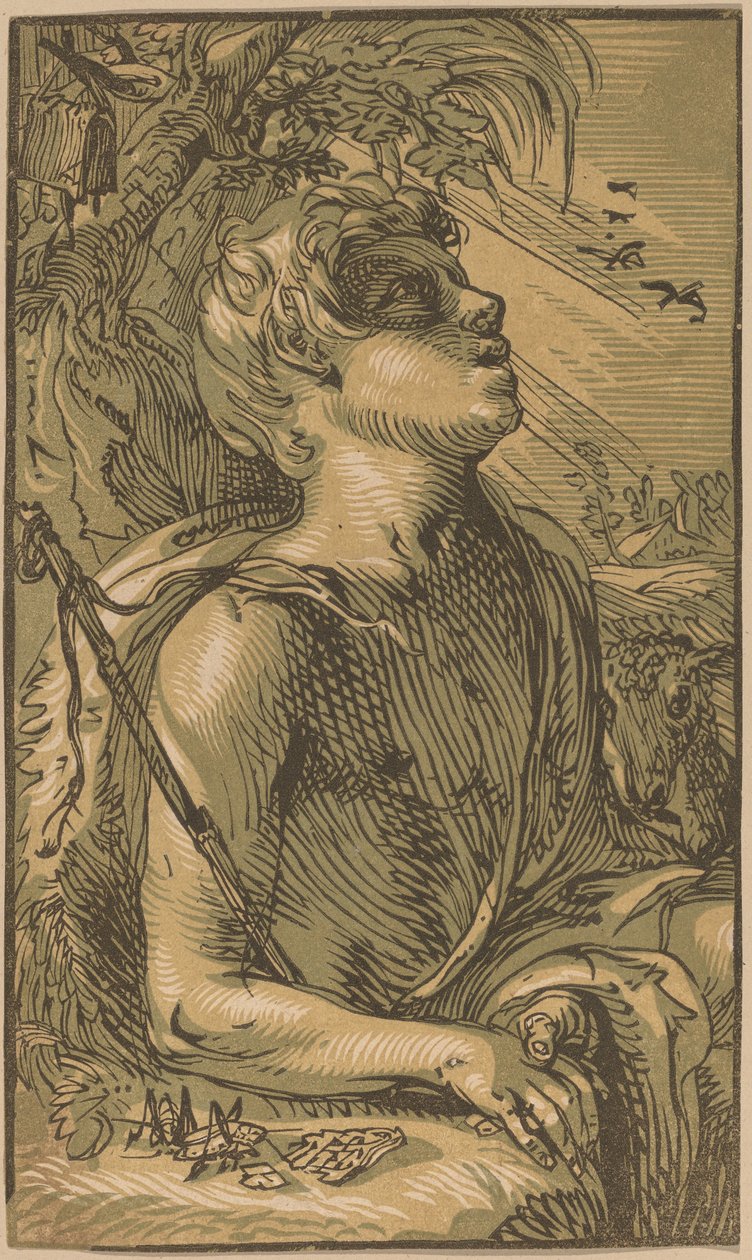 Den unge Sankt Johannes Døberen af Hendrik Goltzius