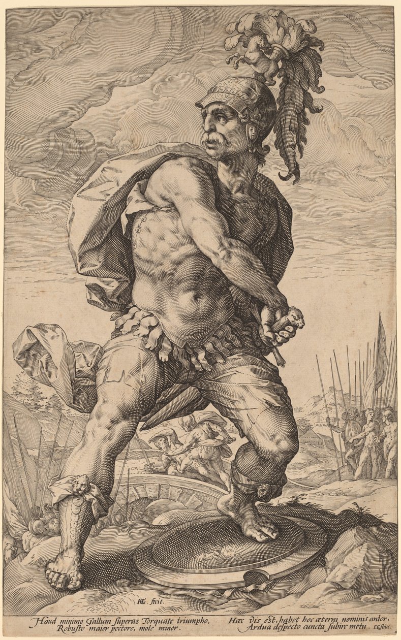 Titus Manlius Torquatus af Hendrik Goltzius