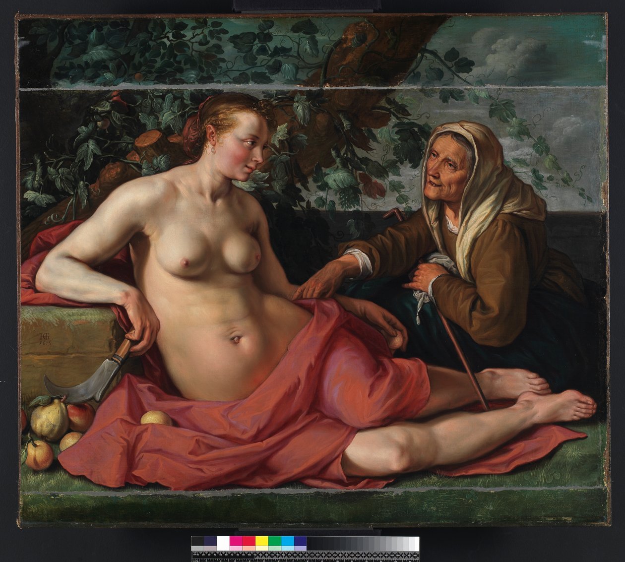Vertumnus og Pomona, 1615 af Hendrik Goltzius