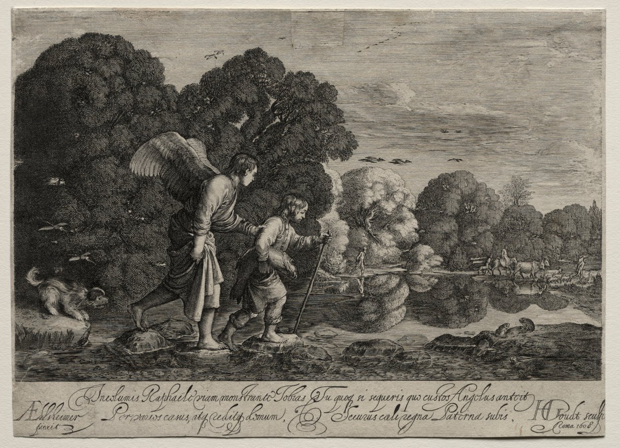 Tobias og englen lille tallerken. af Hendrik Goudt