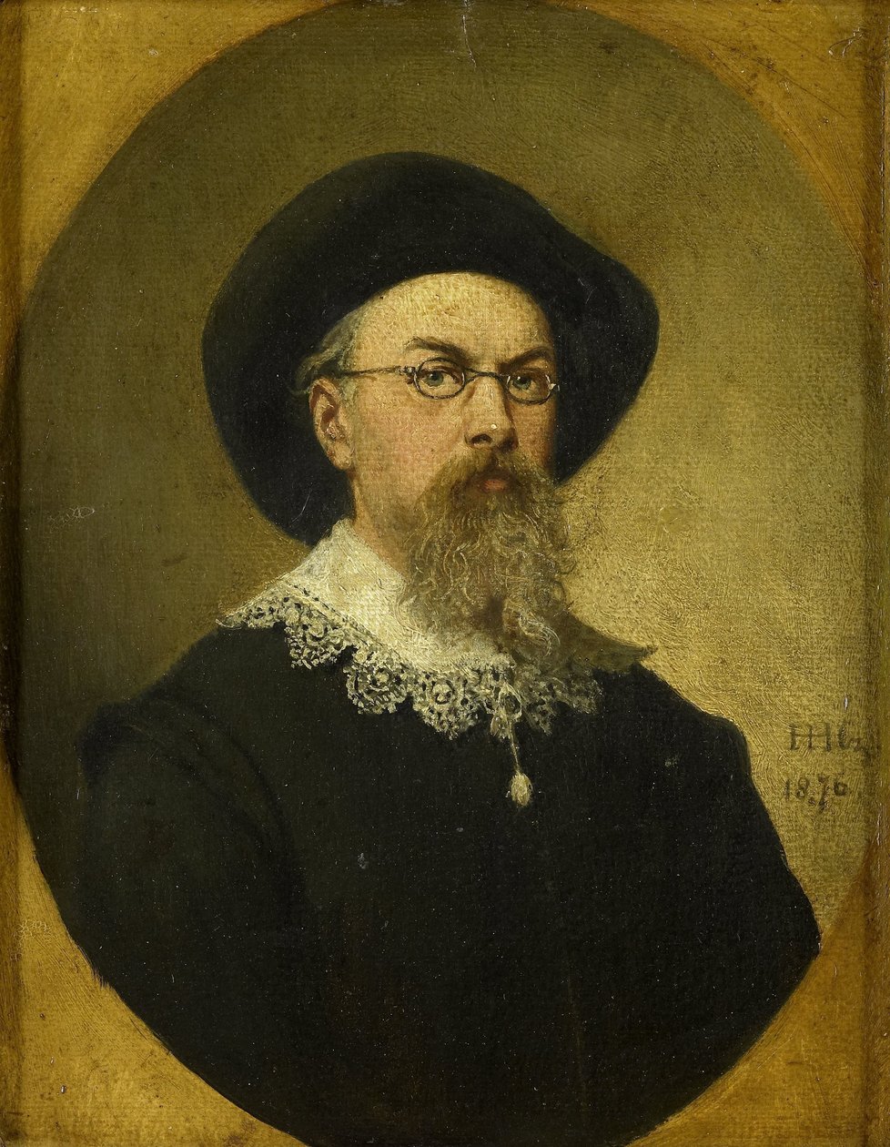 Selvportræt af Hendrik Hollander Cz.