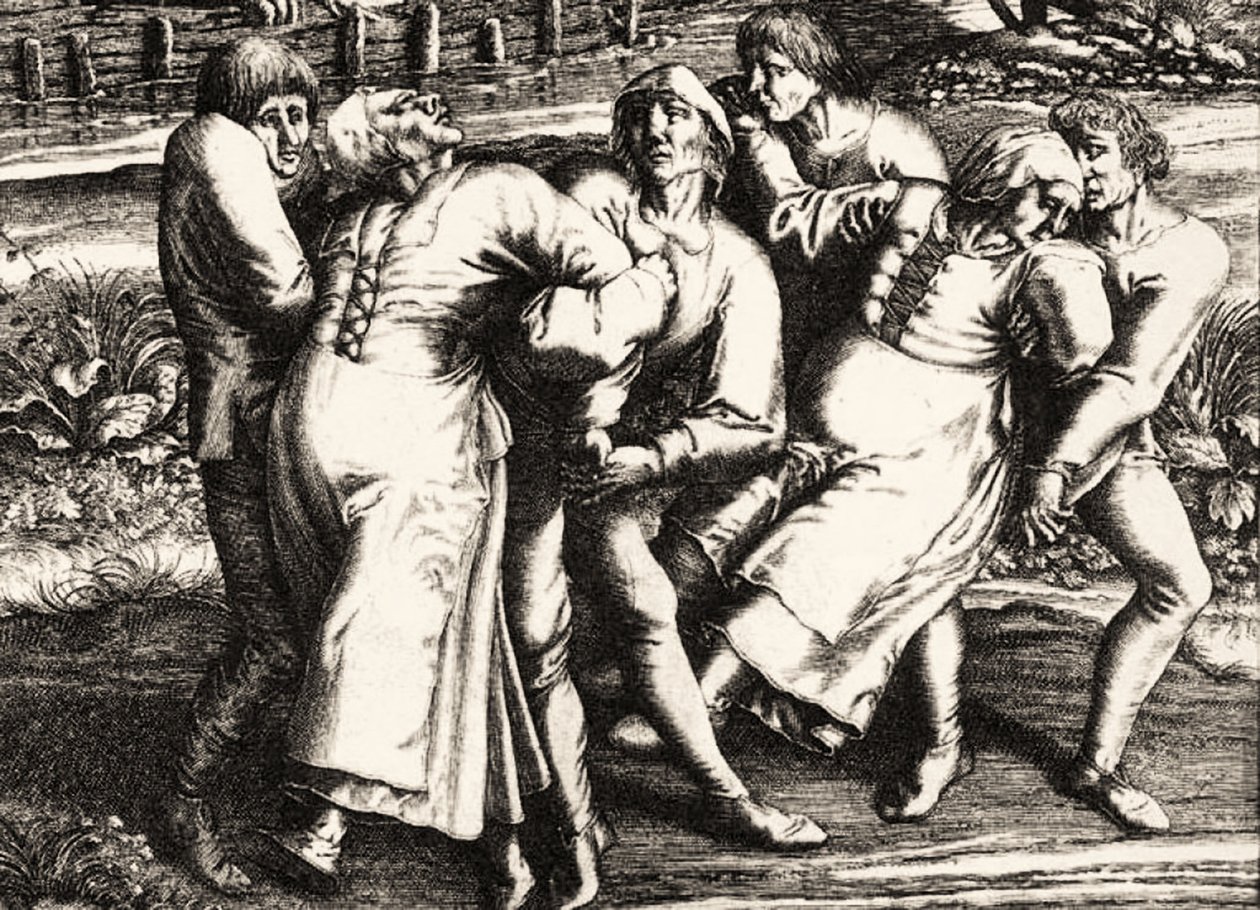 Dansepest, Strasbourg, Alsace. 1518 af Hendrik I Hondius
