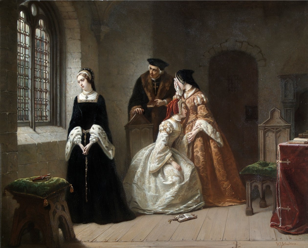 Lady Jane Grey, ca. 1845-1907 (olie på lærred) af Hendrik Jacobus Scholten