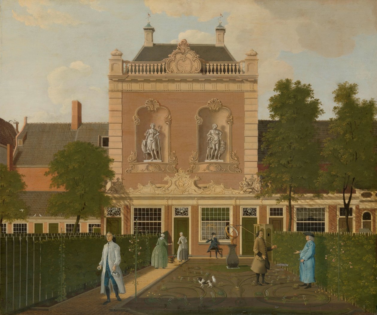 Garden and Coach House på 524 Keizersgracht i Amsterdam Haven og vognhuset på Keizersgracht 524 i Amsterdam af Hendrik Keun