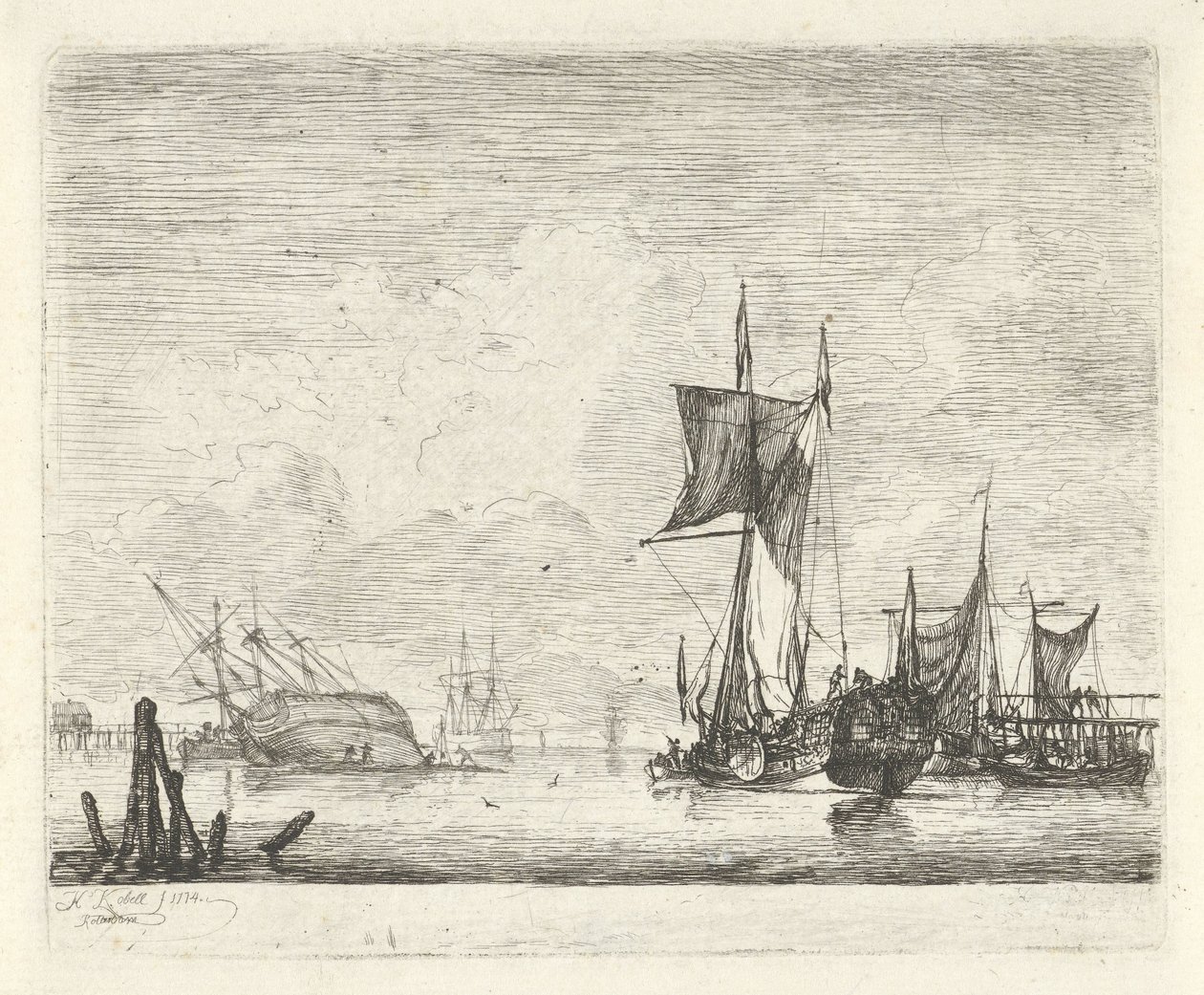 udsigt over floden af Hendrik Kobell