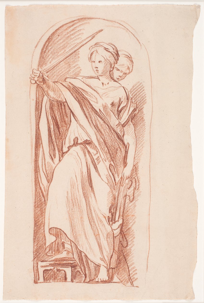 Judith. (Studie for skulptur) af Hendrik Krock