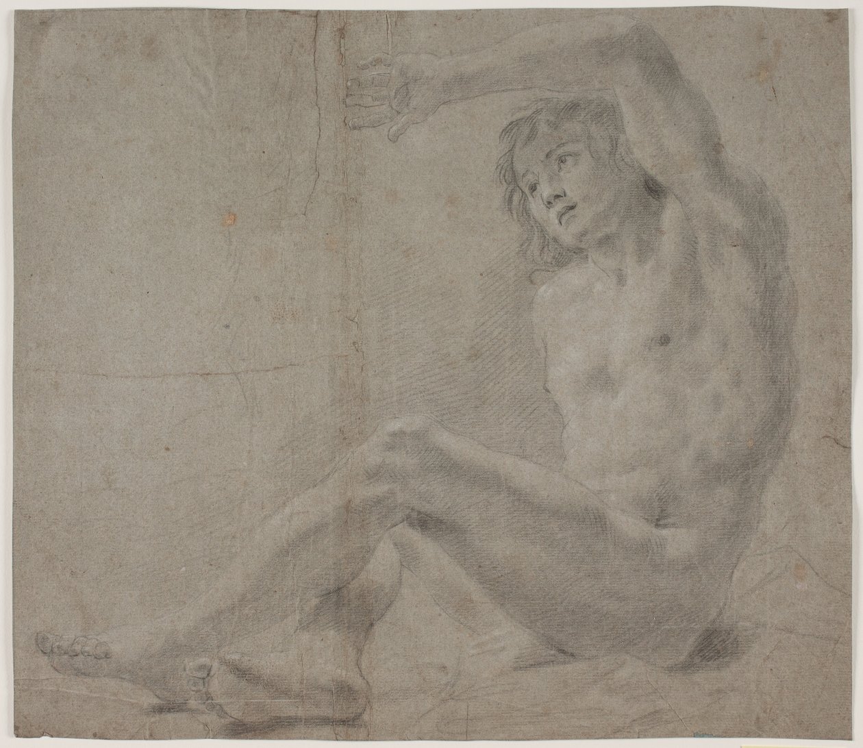 Mandlig modelstudie af Hendrik Krock